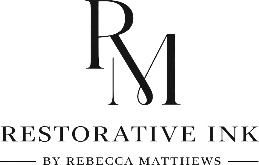 Restorative Ink by Rebecca Matthews logo
